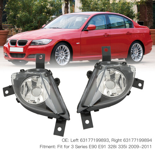 Front Fog Light Assembly Pair for 3 Series E90 E91 2009-2011 2