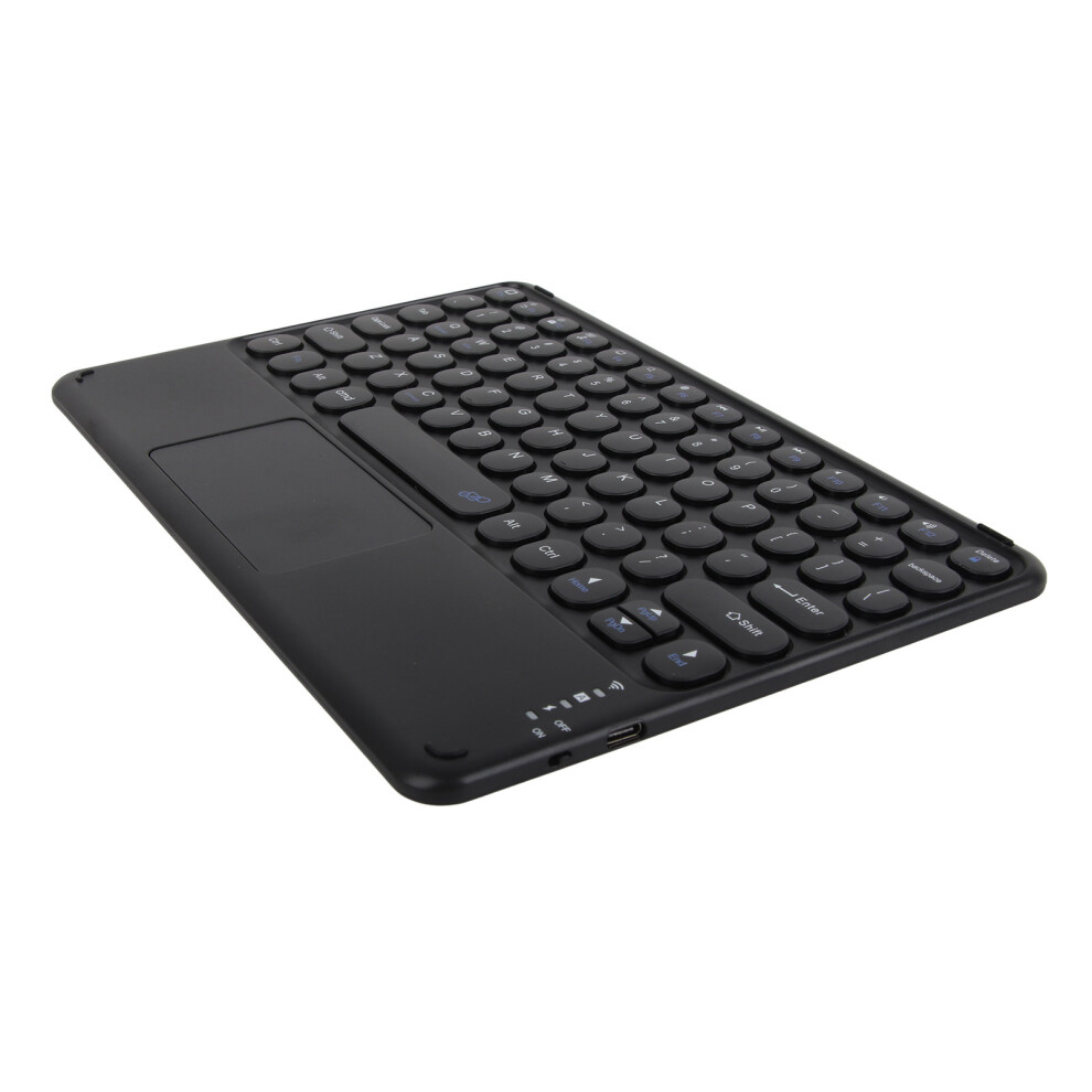 Wireless Keyboard With 10In Keycap & Touchpad - Dustproof & Quiet Black 9461375414099