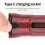 Work Lights 180 Folding Flashlight USB Rechargeable Portable Camping Emergency Repair Spotlight with Hanging Hook A 5