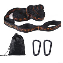 2Pcs Heavy Duty Hammock Straps with Adjustable Loops for Camping, 500kg Load Capacity, Blue