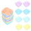 20Pcs Silicone Cupcake Liners Reusable Non Stick Square Baking Cups Oven Microwave Safe 1