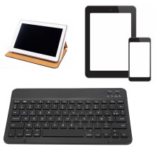 10 Zoll Schlanker kabelloser Bluetooth-Tastatur für Tablet &amp; Handy, Französisch AZERTY