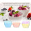 20Pcs Silicone Cupcake Liners Reusable Non Stick Square Baking Cups Oven Microwave Safe 3