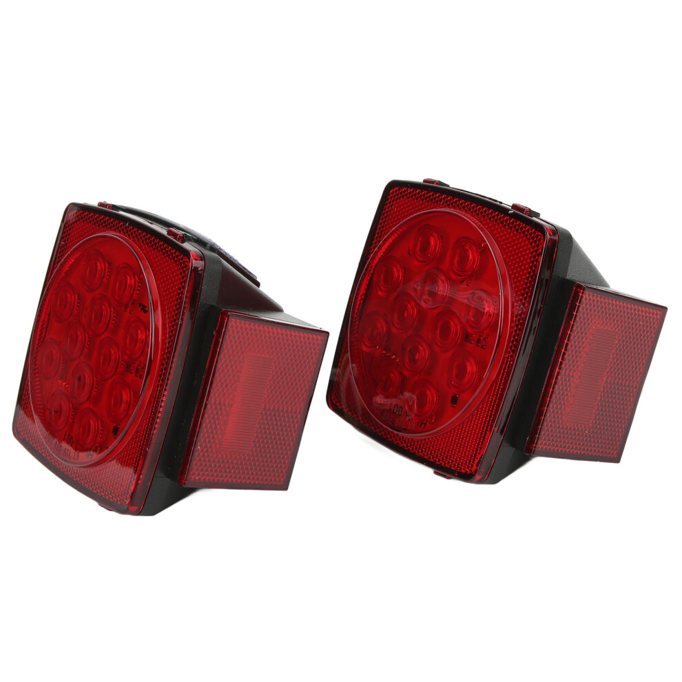 Led Square 12V Trailer Tail Brake For Campers Boats Snowmobiles Light 7891375420981