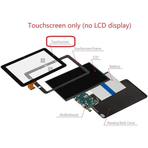 10.1 Inch Touch Screen Digitizer for OSCAL Pad 70 with Sensitivity Control and Adhesive 1