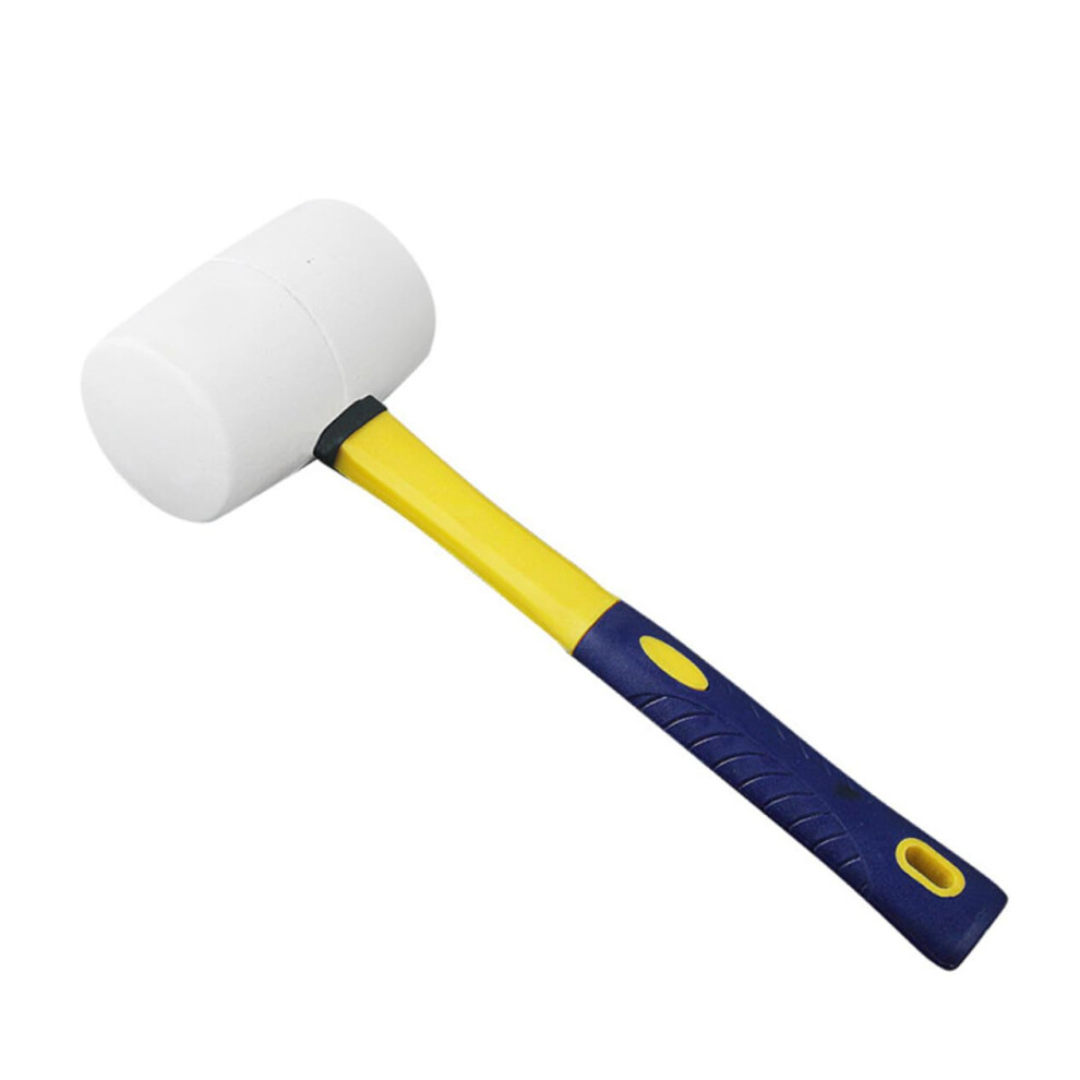 Fiber Handle Rubber Mallet For Floor Boards And Paving, Shockresistant Rubber Head, Ergonomic Nonslip Grip 9187378393772