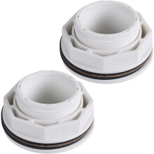 1 1/2' Above Ground Pool Inlet Fitting With Locknut Gasket, FIP Thread, SP1023 Compatible 2 Pack