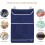 Large Hanging Laundry Hamper, Foldable Waterproof Nylon WideMouth Shower Bath Storage Bag (Black) 3