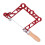 Mini-Holzsäge mit U-förmigem Griff, 10 cm, Rot 4
