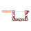 Mini-Holzsäge mit U-förmigem Griff, 10 cm, Rot 12
