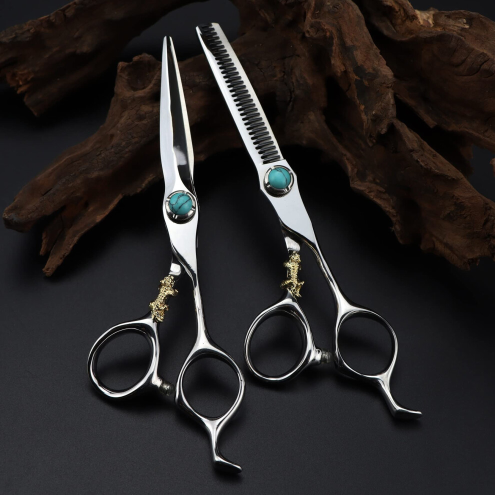 Hair Cutting Scissors 6 Inch Japanese Stainless Steel Sword Blade with Ultra Sharp Ergonomic Grip