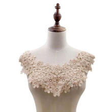 Fake Collar with Elegant Detachable Lace Design for Women Blouse and Fashion Neckline Accessory