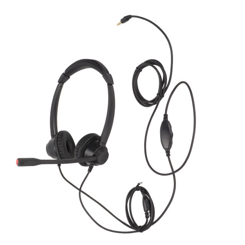HD Microphone Headset, Comfortable Design For Extended Use, Great Durability For Demanding Environments, Easy Plug And Play Setup, Suitable For 2