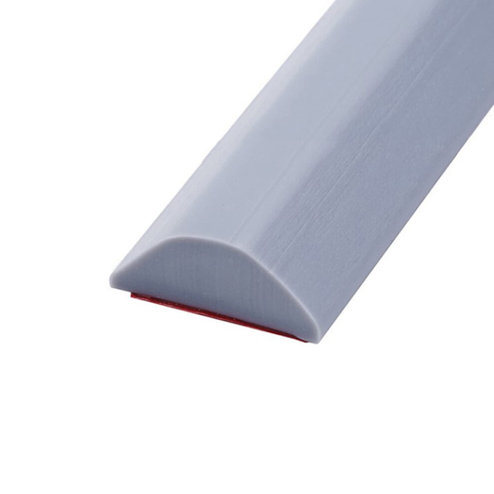 Selfadhesive Wet Room Floor Barrier Silicone Shower Dam Sealing Strip Splash Guard Edging Trim For Sink Grey 1M 9382693331977