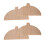 Pack of 4 Solid Wood Pizza Peel Half Round Serving Board with Ergonomic Handle for Baking 1