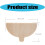 Pack of 4 Solid Wood Pizza Peel Half Round Serving Board with Ergonomic Handle for Baking 3