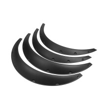 Wheel Arch Trim Fender Flares 4Pcs Carbon Look Universal Fit Scratch Protection Sporty Upgrade