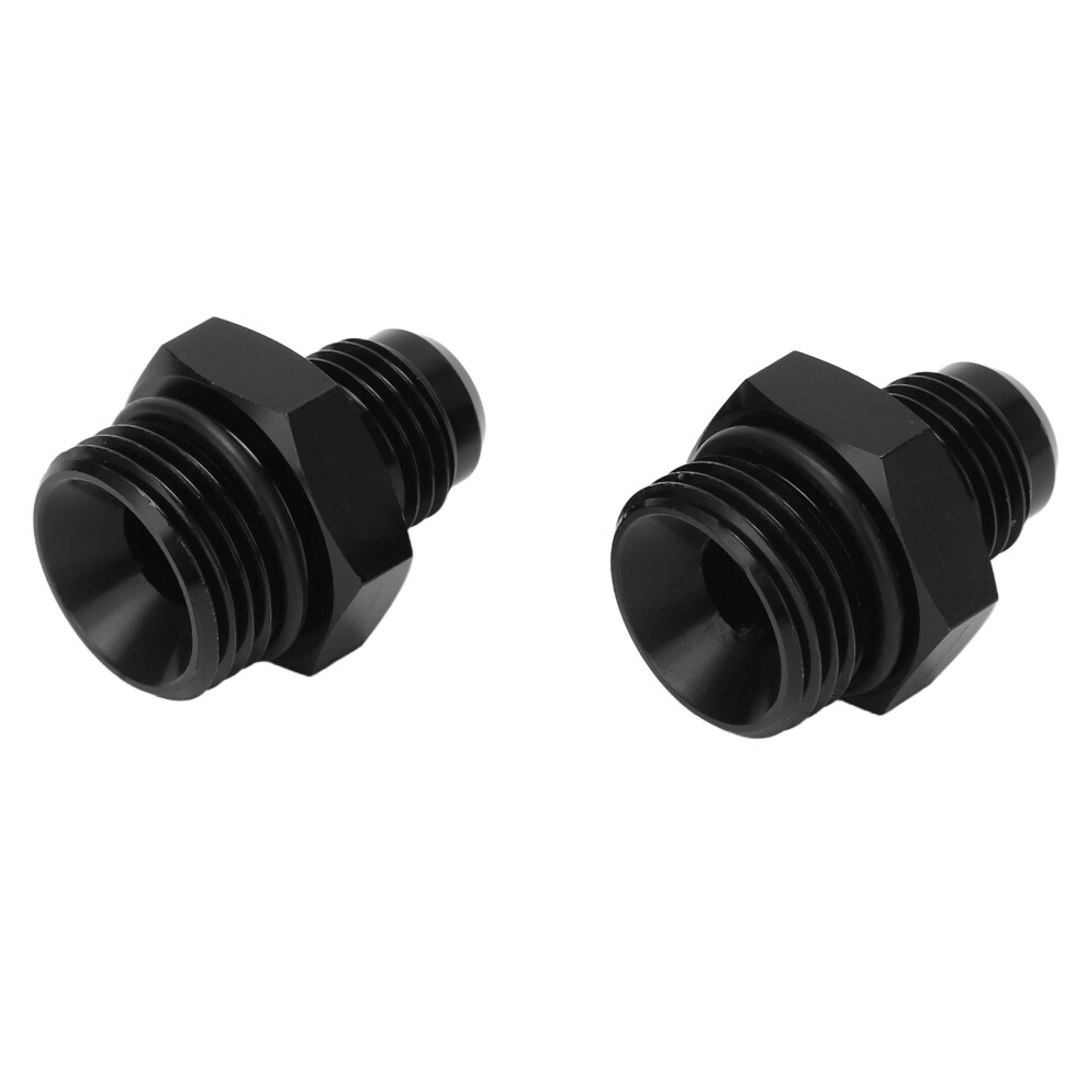 2Pcs An6 To Orb8 Fuel Line Fitting Aluminum 6061 T6 For Universal Use 4921375426751