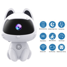 Telecamera di sicurezza per animali robotica con audio a due vie e avvisi di movimento