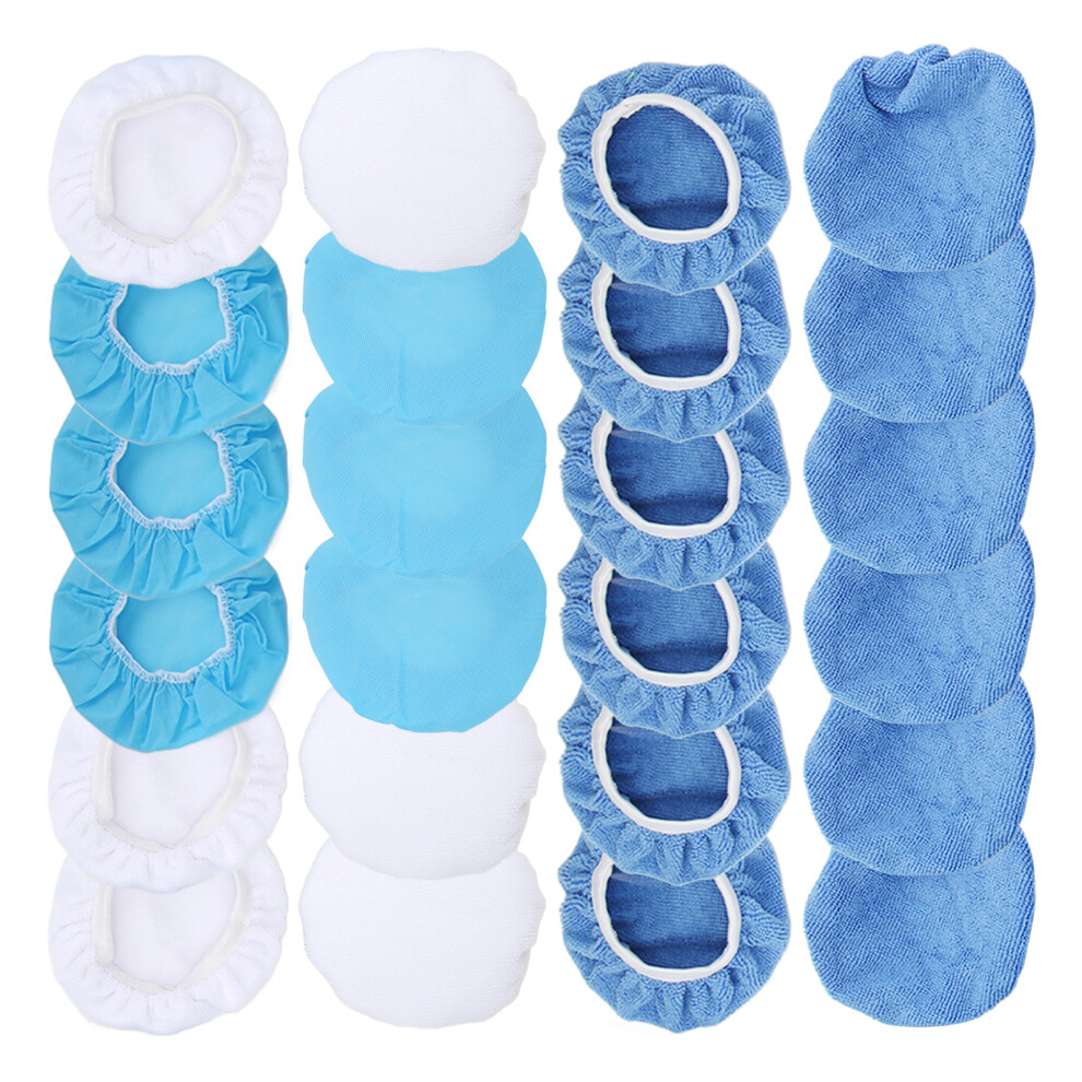 Polishing Bonnet 6In/150Mm Microfiber Nonwoven Cotton Buffing Pads For Cars 9401375427972