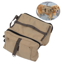 Leichter Hundegeschirr mit Rucksack und Taschen, 50 cm Canvas-Satteltasche