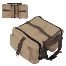 Lightweight Canvas Dog Backpack Harness with Pockets, 50.8cm