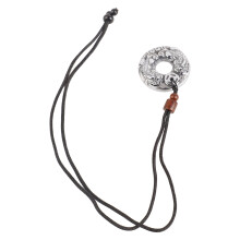 Natürliche Terahertz-Halskette mit Doppel-Drachen-Muster, Unisex