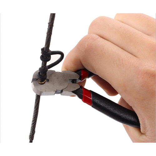 Bowstring Clamp Archery Pliers Ergonomic Rubber Alloy Grips For Beginners And Experts 1