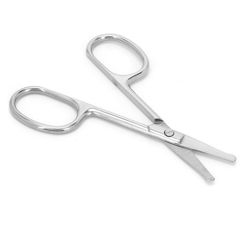 Nose Hair Scissors with Safe Rounded Tip for Precise Nose and Ear Hair Trimming Stainless Steel