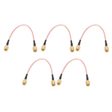 5 Stück RF Koaxialkabel SMA-J zu SMA-J 50Ω geschirmtes Verlängerungskabel