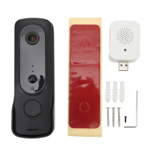 Smart Visual Doorbell, Wireless Doorbell Camera With 1080P HD Video And IR Night Vision, Voice Change Intercom With Two Way Talk Functionality,