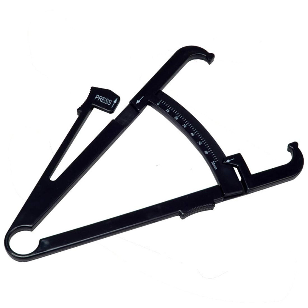 Body Fat Caliper with Measurement Chart Accurate Skinfold Tester for Easy Self Testing Fitness Tool