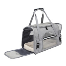 Pet Backpack Carrier with Waterproof Oxford, Breathable Mesh, Easy Access for Hiking and Travel