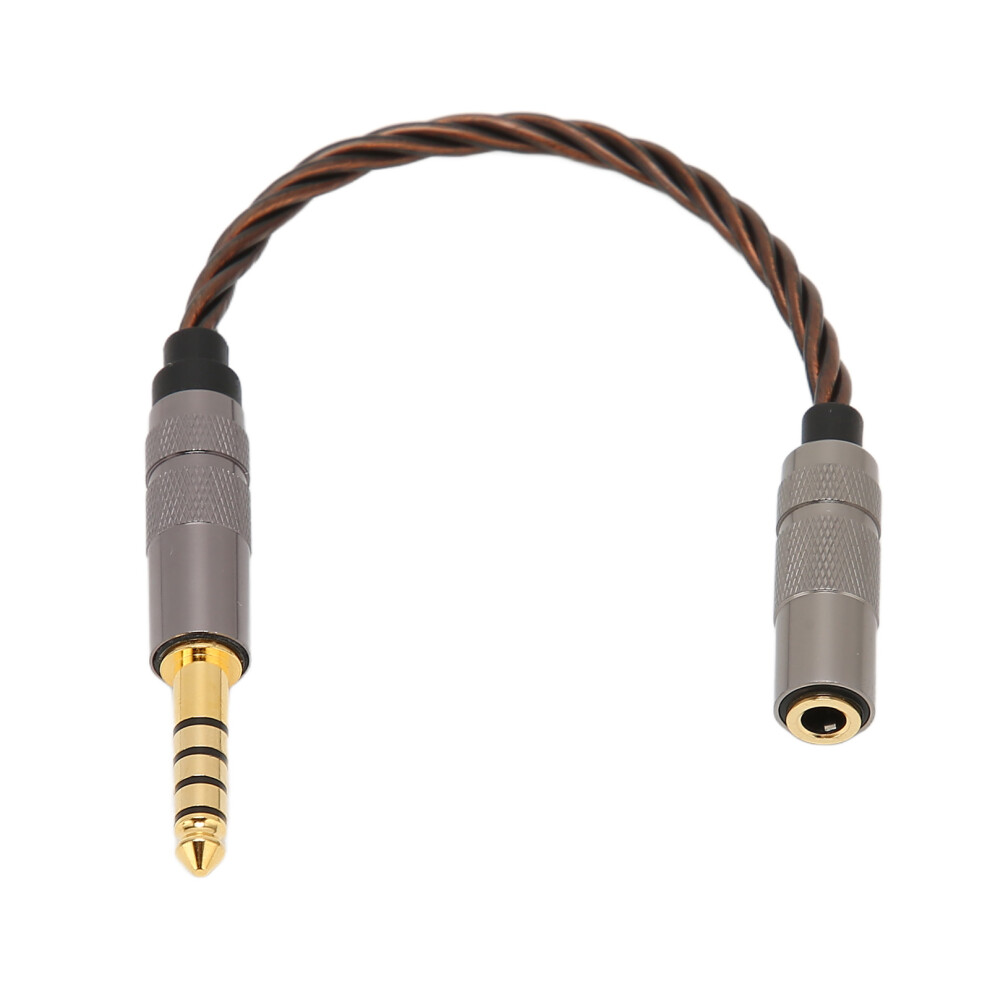 Premium 4.4Mm Balanced To 3.5Mm Stereo Female Headphone Cable Plated Gold 8491375431360