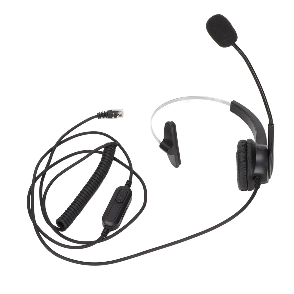 Noise Cancelling Microphone Headset, Comfortable Hands Free Crystal Clear Chat For Office Use 9012494862928