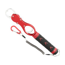Fish Lip Grippers Aluminum Alloy Multipurpose Fish Holder Portable Plier Grabber With Handle Red