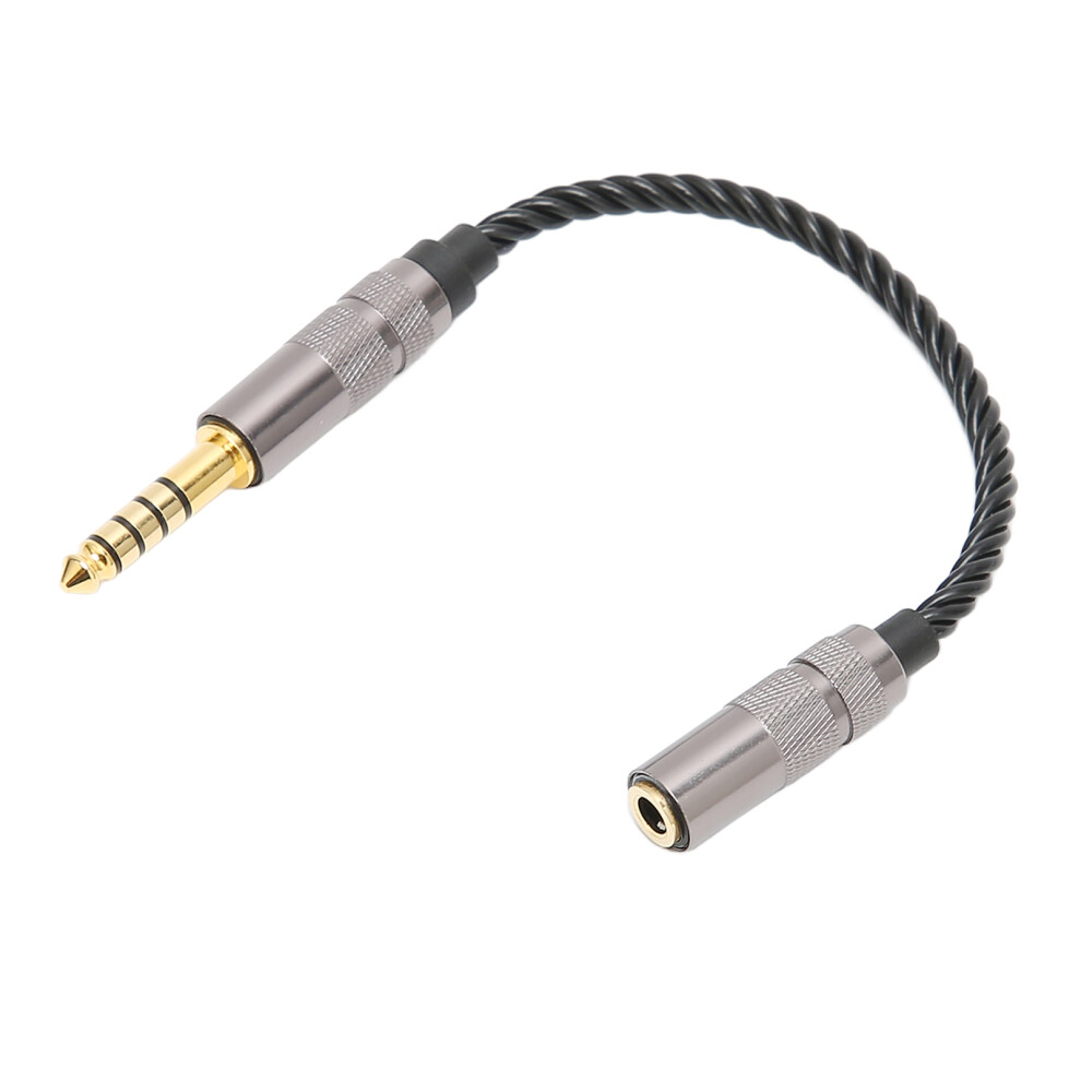4.4Mm Balanced Male To 3.5Mm Stereo Female Headphone Adapter Plated Cable Gold 9381375433626
