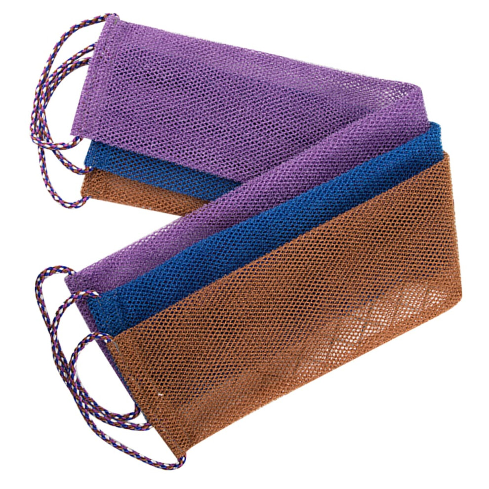 3pcs Exfoliating Bath Towels for Deep Back Cleaning Soft Scrubbers with Rough Texture for Gentle Skin Exfoliation