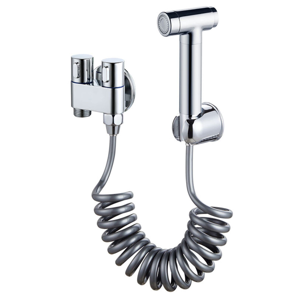Sprayer Brass Handheld Toilet And Cloth Diaper Sprayer With Chrome Attachment For Feminine Wash Pet Washing 2M/3M Hose 9382693189684