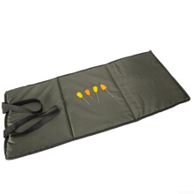 Fish Protection Unhooking Mat Landing Pad Set with Baiting Needles, Foldable Lightweight Design, Transport Belt Handle for Carp Fishing Equipment