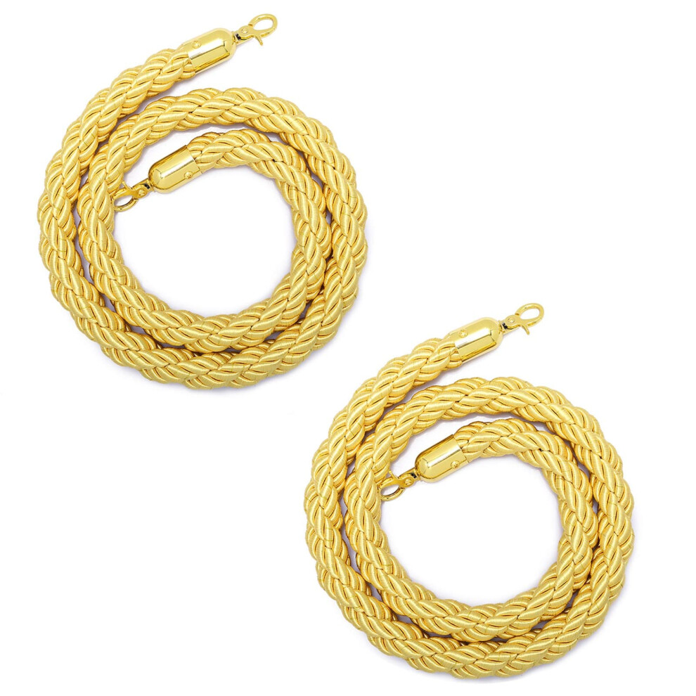 Yellow Hemp Braided Stanchion Rope For Elegant Queue Management At Events And Venues 9199774045773