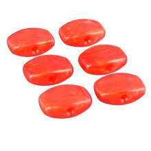 6 pièces de boutons en plastique pour mécaniques de guitare, rouge, pour instruments électriques et acoustiques
