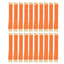 Rabbit Chew Sticks Sweet Bamboo for Hamster Teeth Grinding, Small Animal Molar Toys Orange
