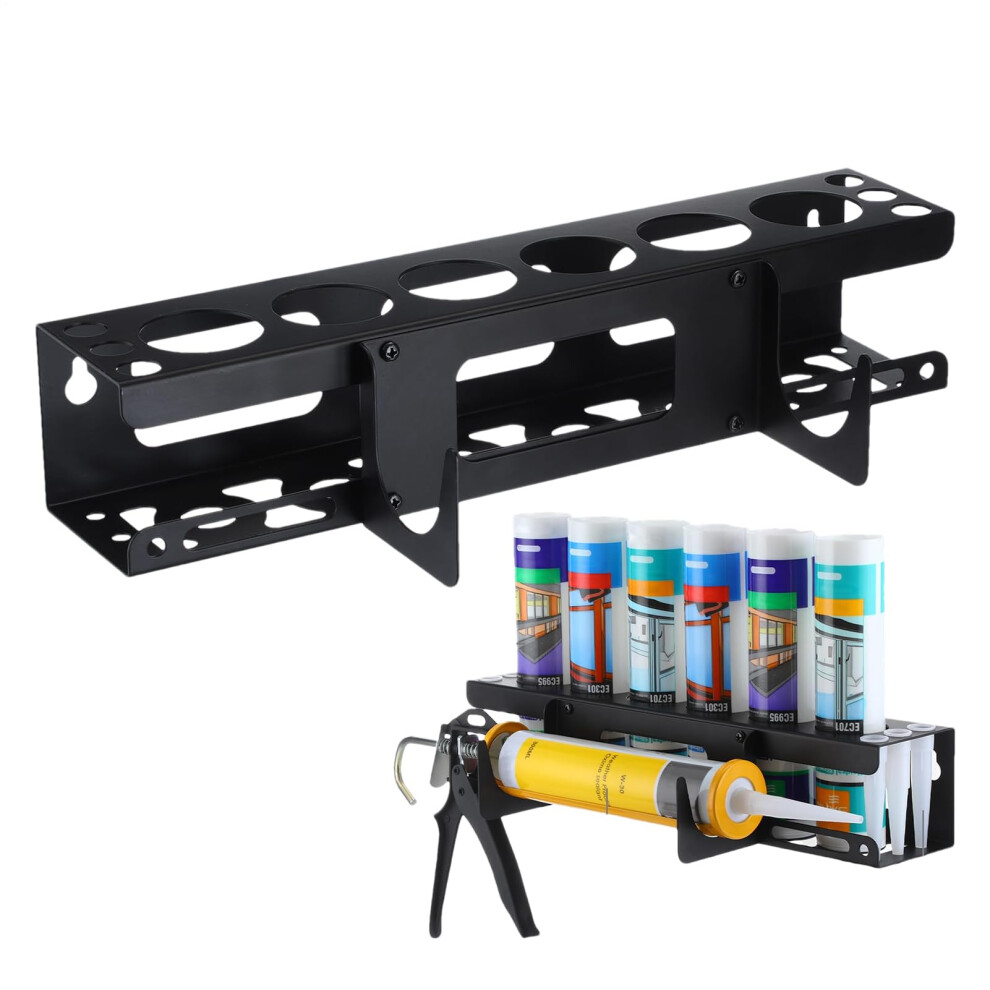 Spray Can Organizer Wall Mounted Adhesive Holder Load Caulk Tube Rack For Rv Warehouse Storehouse Industry 9382693334732