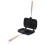 Double Sided Nonstick Sandwich Panini Maker, 36x20cm, Black 12
