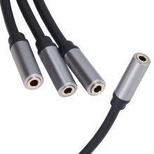 Hochleistungs-AUX-Adapter für Stereo-Audio-Verlängerung, verlustfreie Übertragung, 3,5-mm-Klinkenkabel (Buchse auf Buchse) mit robustem