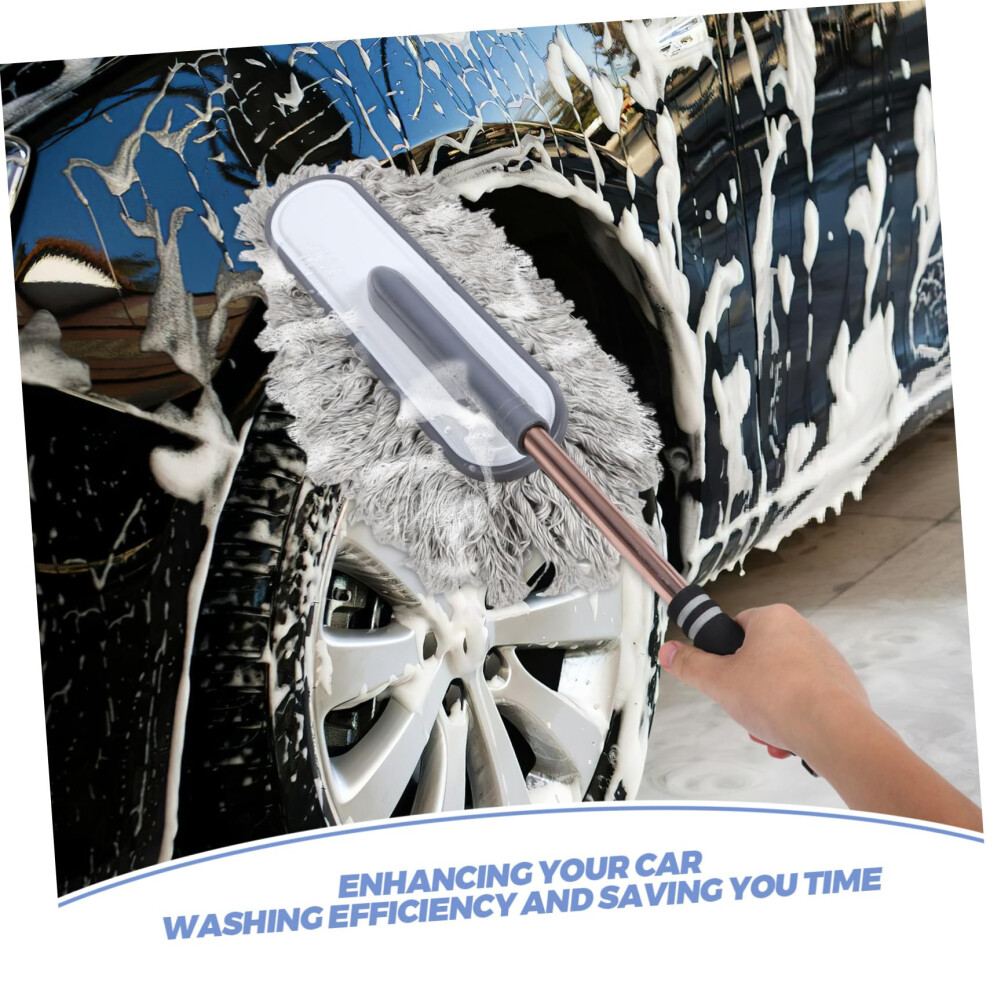 Car Wash Mop Brush With Soft Bristles For Scratch Cleaning And Fast Grime Removal 9199774046329