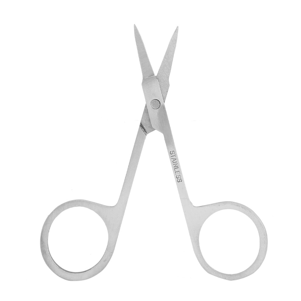 Stainless Steel Nose Hair Scissors Set with Safe Rounded Tips and Ergonomic Grip Tweezers for Men