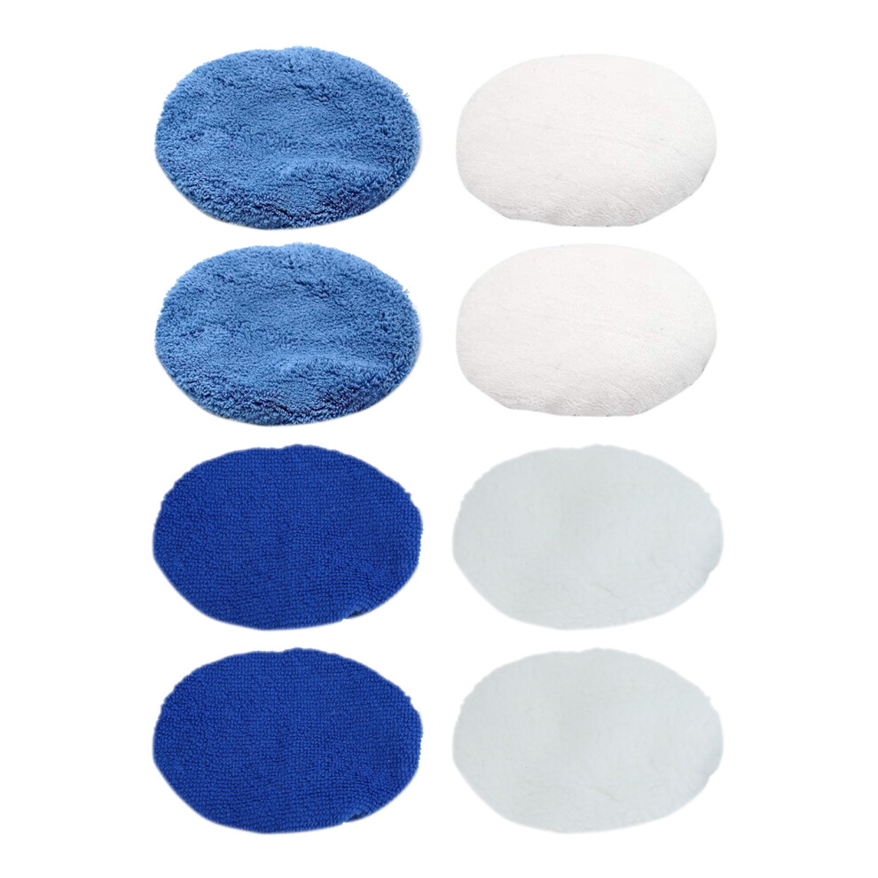Multi-Material 8Pcs 6In Polishing Bonnet Set For Car And Boat Care 4621375437916