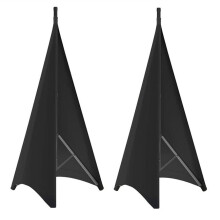 DJ Tripod Stand Cover with Stretchable DoubleSided Scrim for Cable Conceal, 2 Pcs